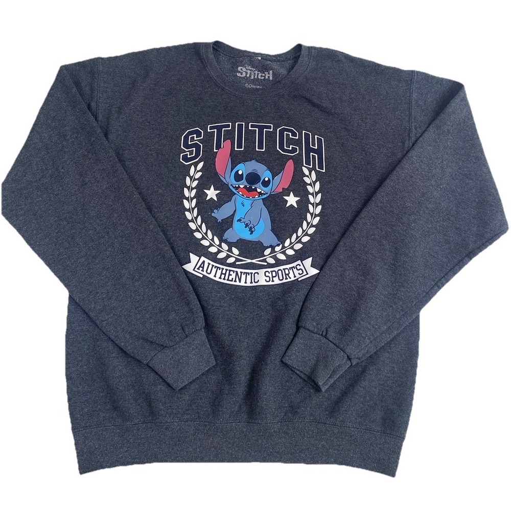 Disney‎ Lilo & Stitch Pullover Sweater  Women's Medium Gray